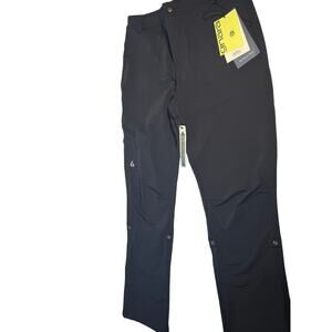 Gnara Go There Women's Black Outdoor Hiking Pants Size 12 Inseam 30.75 NWT